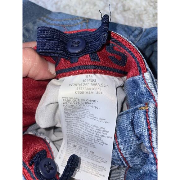 Levi’s 514 Boys Sz. 10 Red Tab Jeans. Fantastic Pair - Picture 6 of 16
